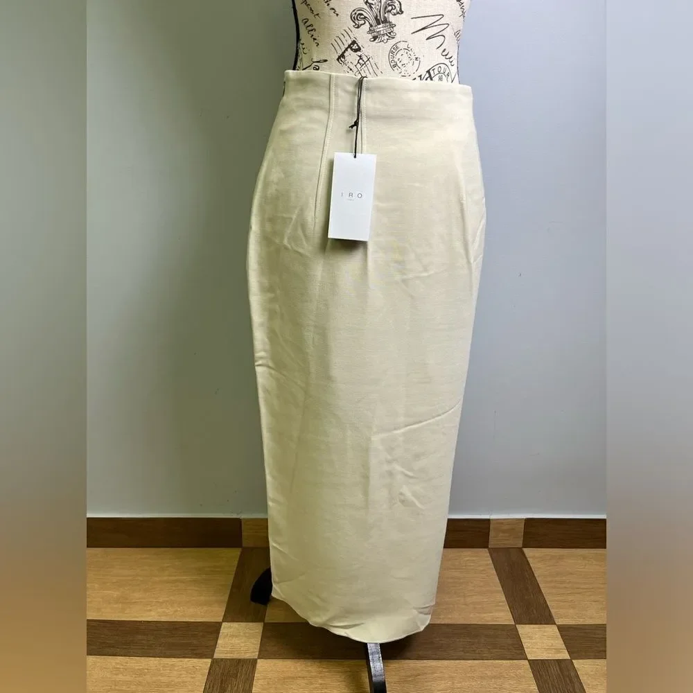 Iro Minilya Draped High-Waist Skirt NWT Size 36=size XS